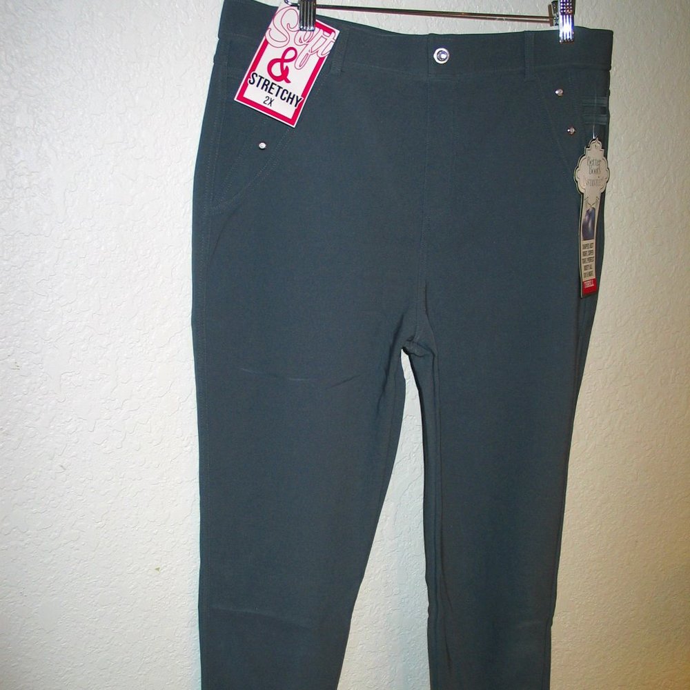 Thrill Jeans | Skinny Fit Soft & Stretchy Better Booty Charcoal 2X NWT